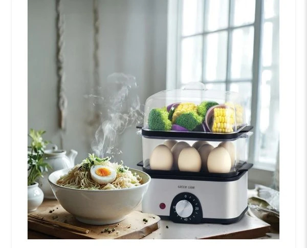 بخارپز و تخم مرغ پز گرین لاین مدل GN3TREGGCK